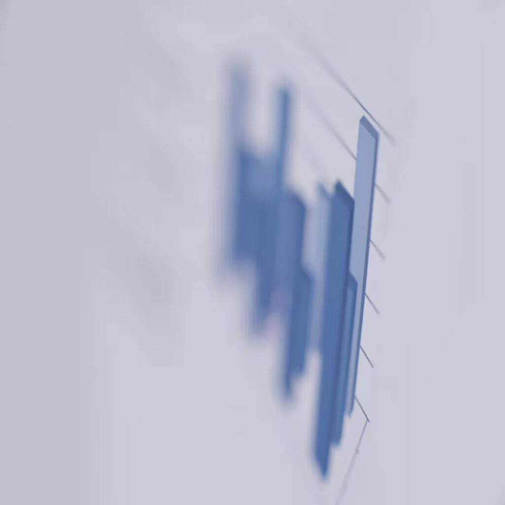 Abstract financial bar chart symbolizing ARCSA CAPITAL’s data-driven investment performance and institutional market analysis.
