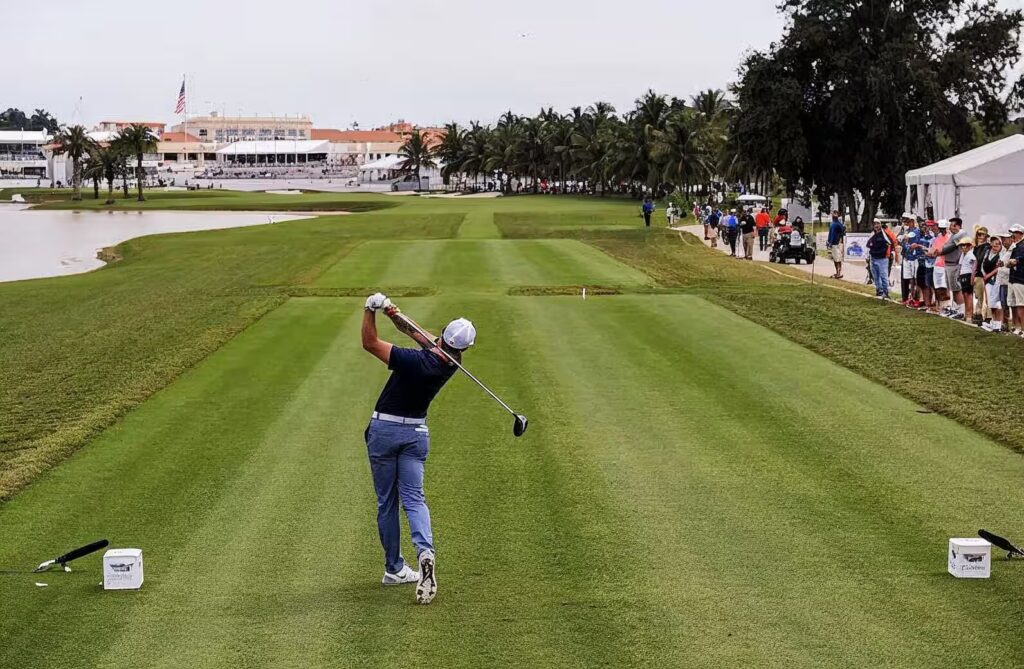 golf tournament drive at Trump National Doral Miami