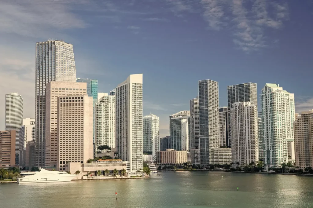 Miami ranked 2nd among top U.S. markets for General Partner and commercial real estate investment in 2025 — aerial skyline view illustrating institutional demand and capital inflows.